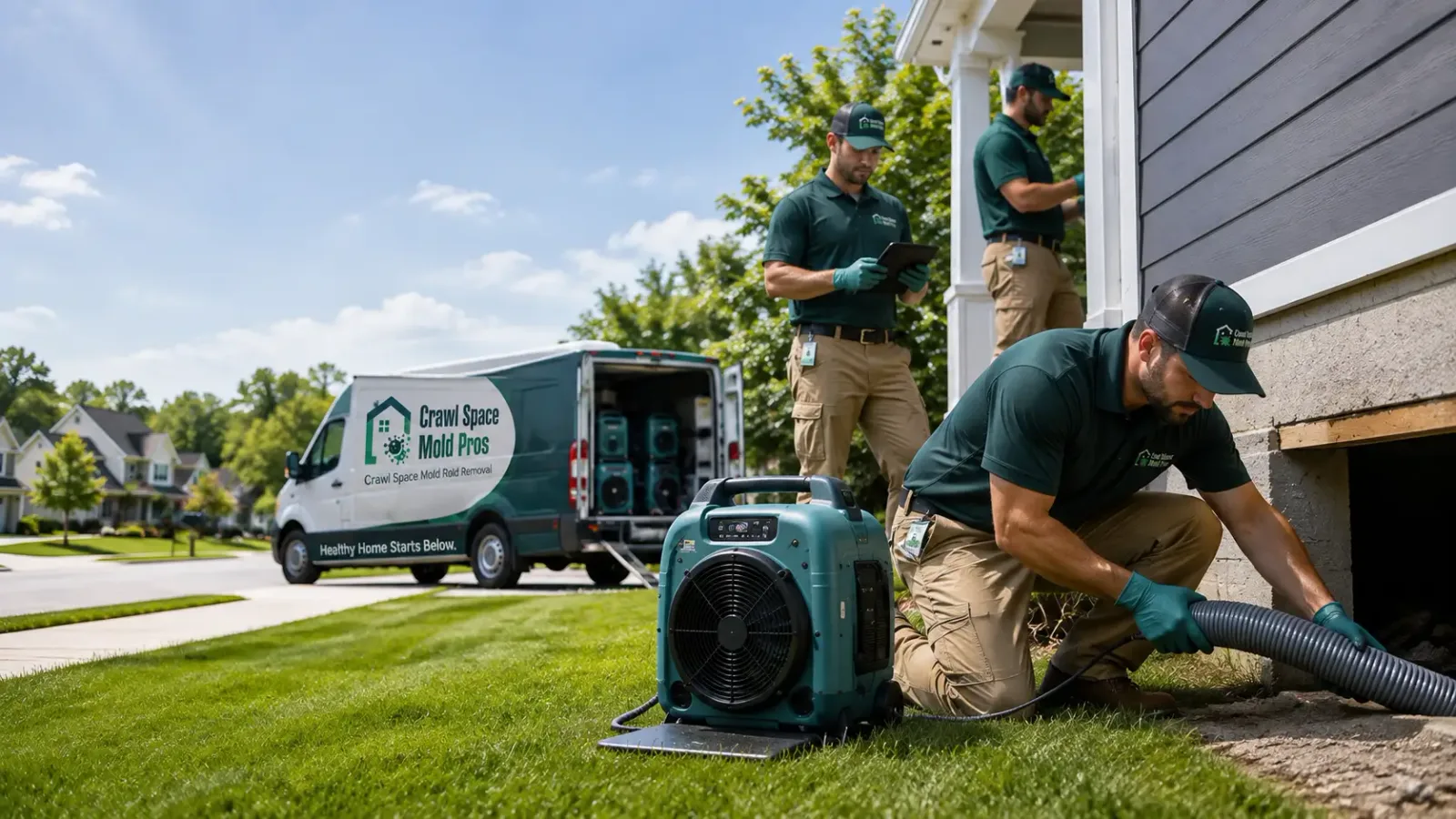 Crawl Space Mold Removal in Midland, IN